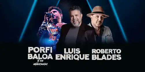 LUIS ENRIQUE, ROBERTO BLADES & PORFI BALOA